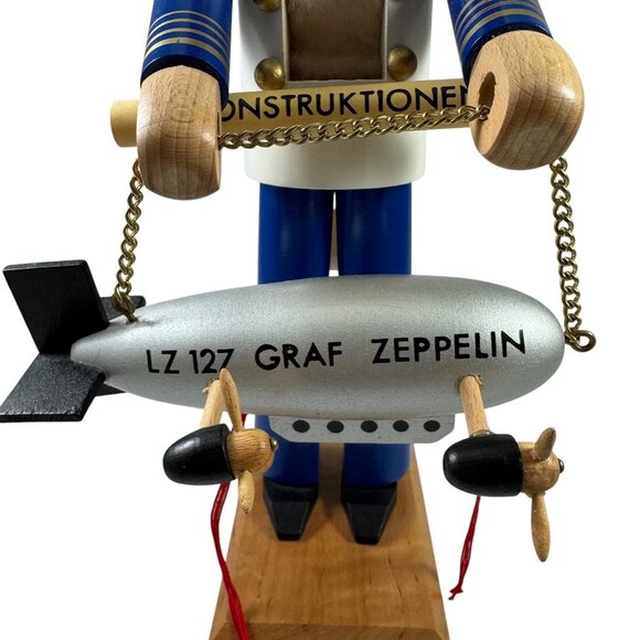Nutcracker Count Von Zeppelin Steinbach Wood West Germany Hand Made Vintage 1983 - Picture 3 of 11